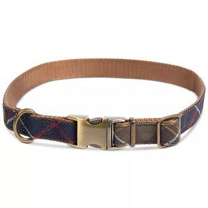 Barbour Tartan Webbing Lightweight Adjustable Dog Collar